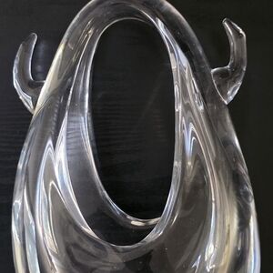 Elegant Clear Glass Sculpture
